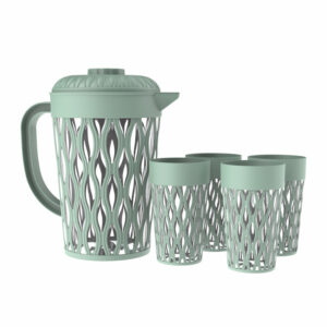 Wave Jug Set (Jug + 4 Glass)