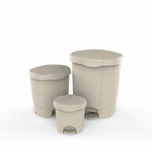 Flip Up Pedal Bin 3 pcs set