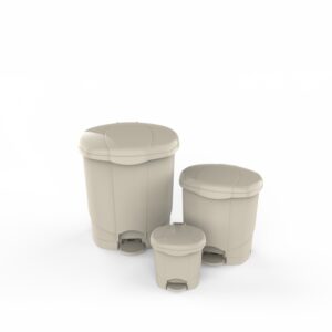 Flip Up Pedal Bin 3 pcs set