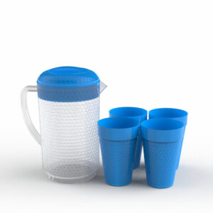 Hexa Jug Set (Jug + 4 Glass)