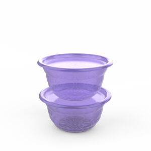 Polka Bowl with Tray 2 pc set